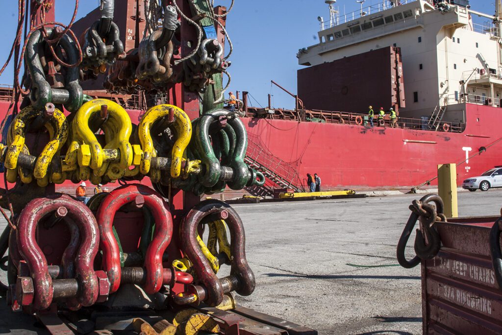 Unloading in Milwaukee Harbor